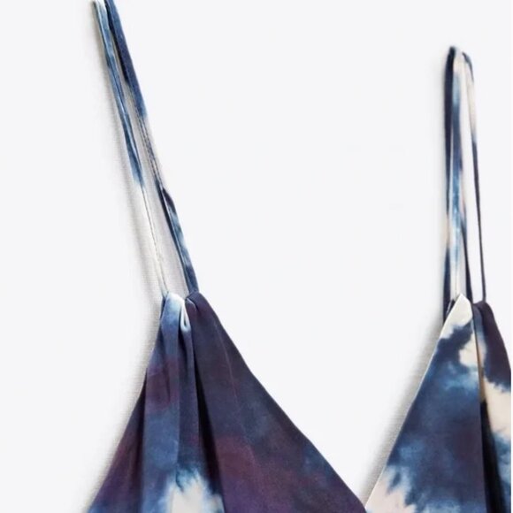 Zara Tie Dye Midi Slip Dress XS/S - Picture 6 of 6